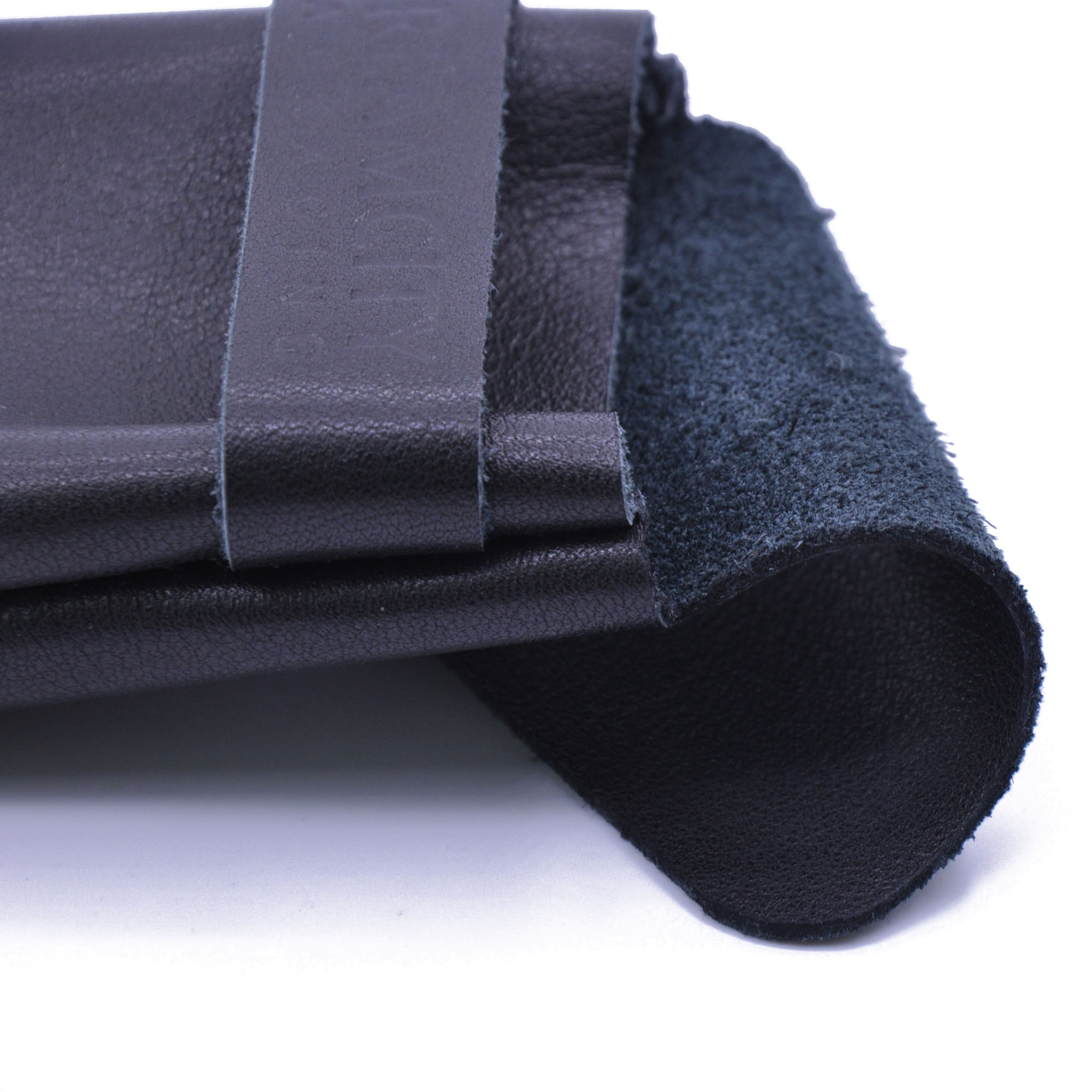 Genuine Leather Pouch with Band for Perfume Bottles and Earbuds