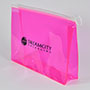 Gusseted PVC Slider Bags for Travel Makeup with Custom Logo