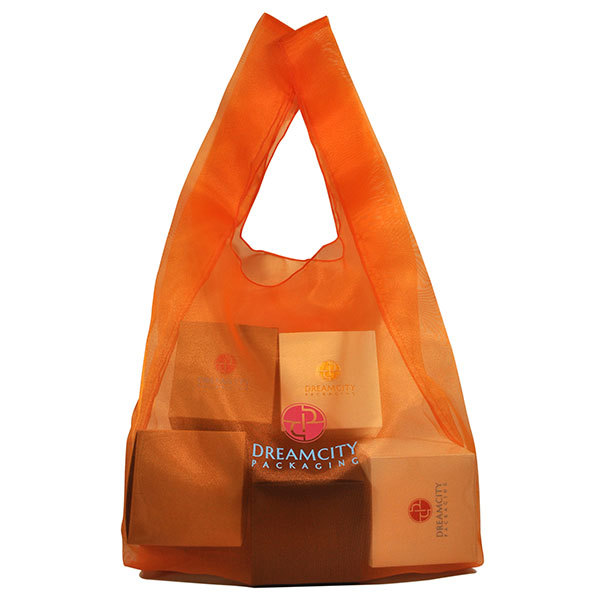 Saco de compras em organza de alta densidade saco com alça