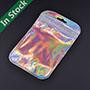 Holographic Plastic Jewelry Pouch with Ziplock Closure and Aluminum Foil