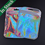 Holographic Plastic Jewelry Pouch with Ziplock Closure and Aluminum Foil