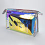 Iridescent Rainbow TPU Portable Travel Makeup Bag with Custom Logo