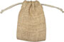 Bolsas personalizadas para el favor de la boda de yute o arpillera con cordón, natural