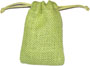 Bolsas de regalo de yute o arpillera con cordón personalizadas, oliváceo