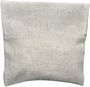 Small Linen Pouch Bags with Velcro Natural