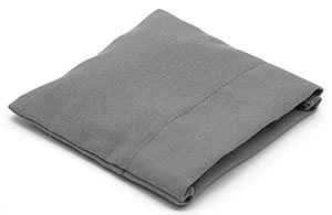 Small Linen Essentials Bags with Velcro Grey
