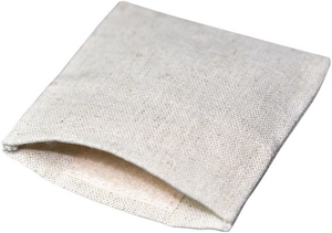 Small Linen Essentials Bags with Velcro Natural