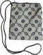 Patterned Linen Neck Pouches Essentials Bags with Zipper
