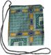 Personalisierte Leinen Brustbeutel Reisebrieftasche Münzbeutel mit Reißverschluss