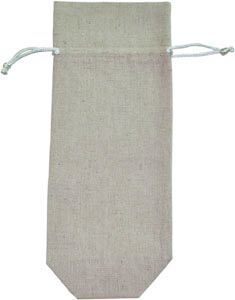 Linen Wine Bottle Gift Bags with Drawstring