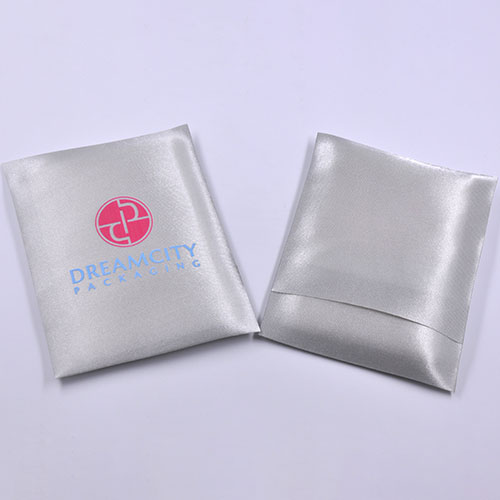 Logo Printed Satin Pillow Pouch Small Party Favor Bags