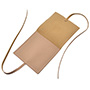 Matt Leather Jewelry Pouch Envelope with Ribbon and Debossed Logo