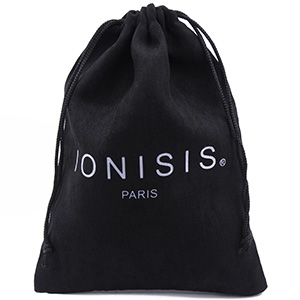 Sac à cordon en microfibre pochette pour lunettes de soleil avec logo personnalisé