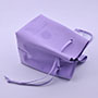 Microfiber Leather Pouch for Perfume and Wine Bottles with Square Bottom