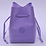 Microfiber Leather Pouch for Perfume and Wine Bottles with Square Bottom