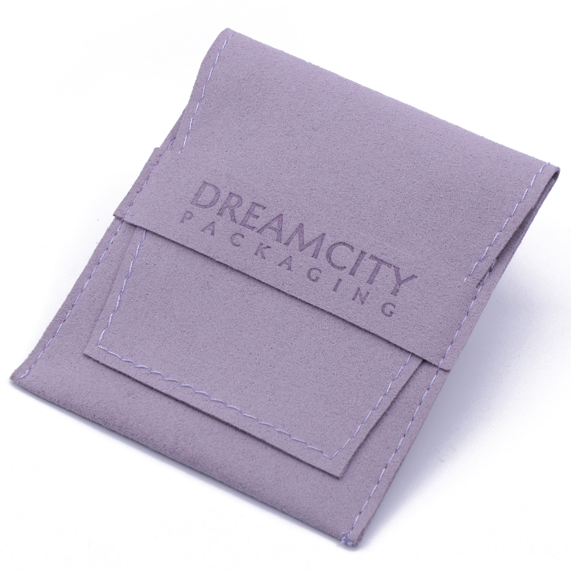 50pcs Custom Jewelry Pouch Personalized Deboss Bag Chic Small Jewerly  Packaging Pouch Microfiber Suede Pouch Bag 