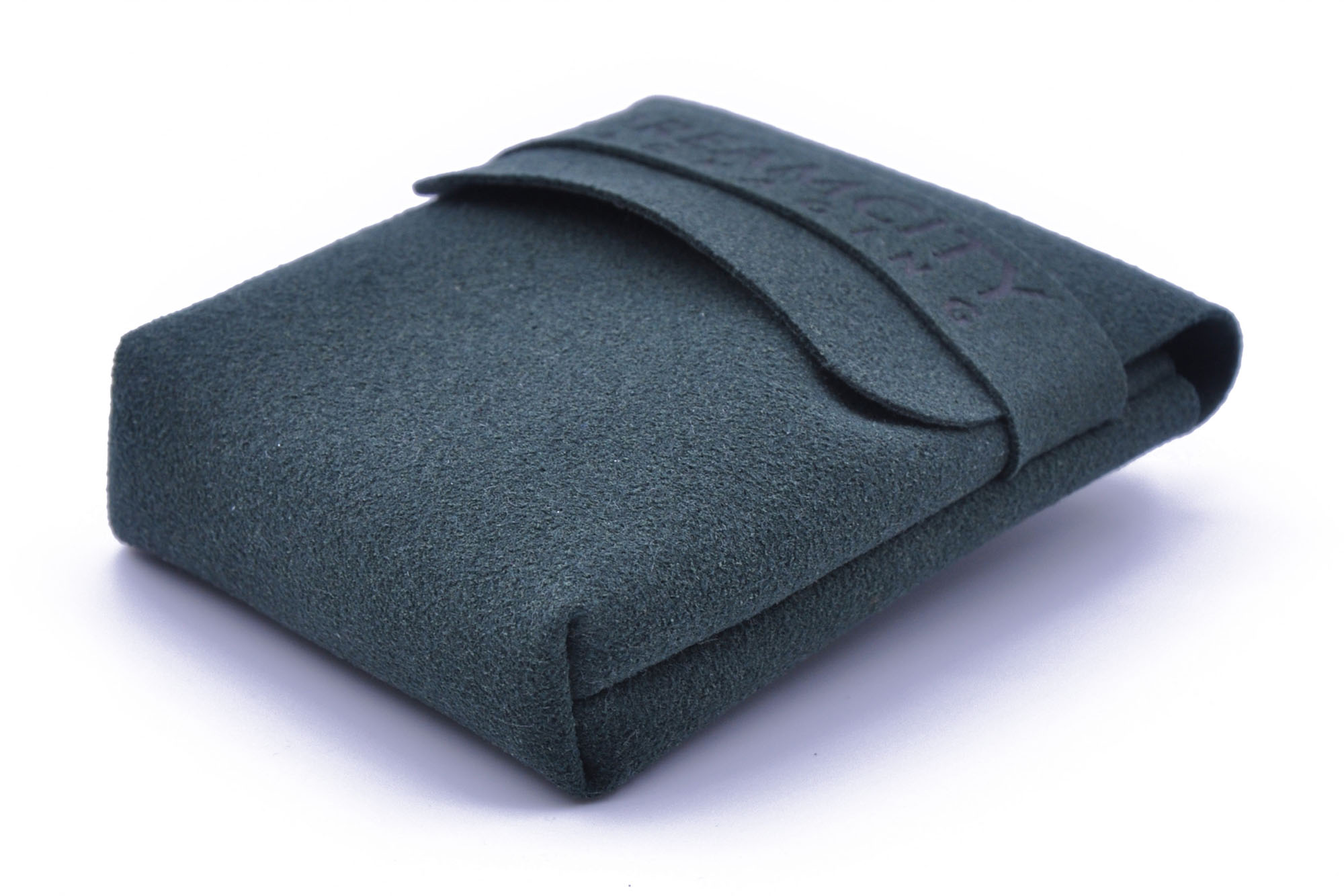 Microfiber Suede Leather Pouch with Band for Perfume Bottles and Earbuds