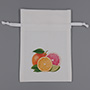 Personalized Organic Cotton Muslin Bags Wholesale GOTS with Multicolored Logo
