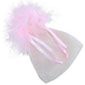 Bolsas para juguetes sexuales de organza personalizadas con adorno de pluma rosa