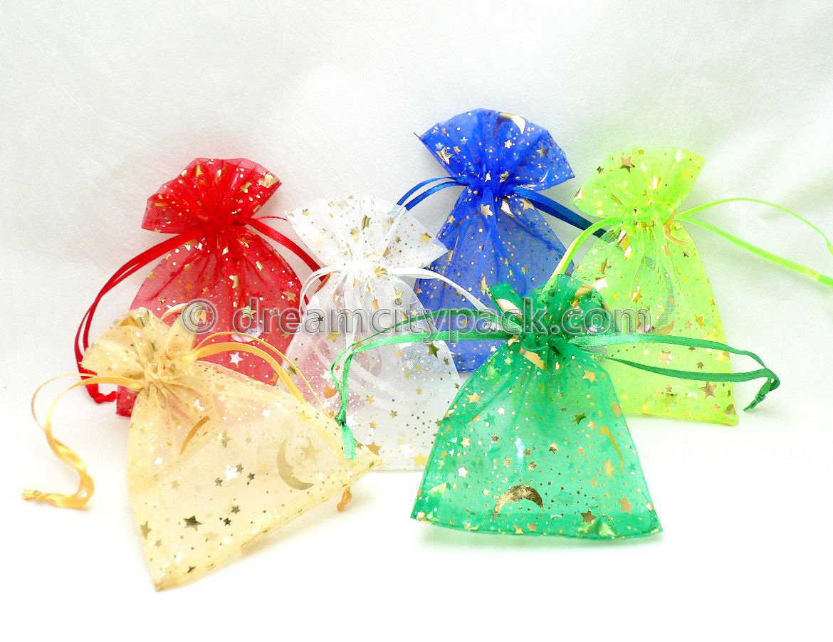 Organza Bags with Hot-stamping Pattern 1