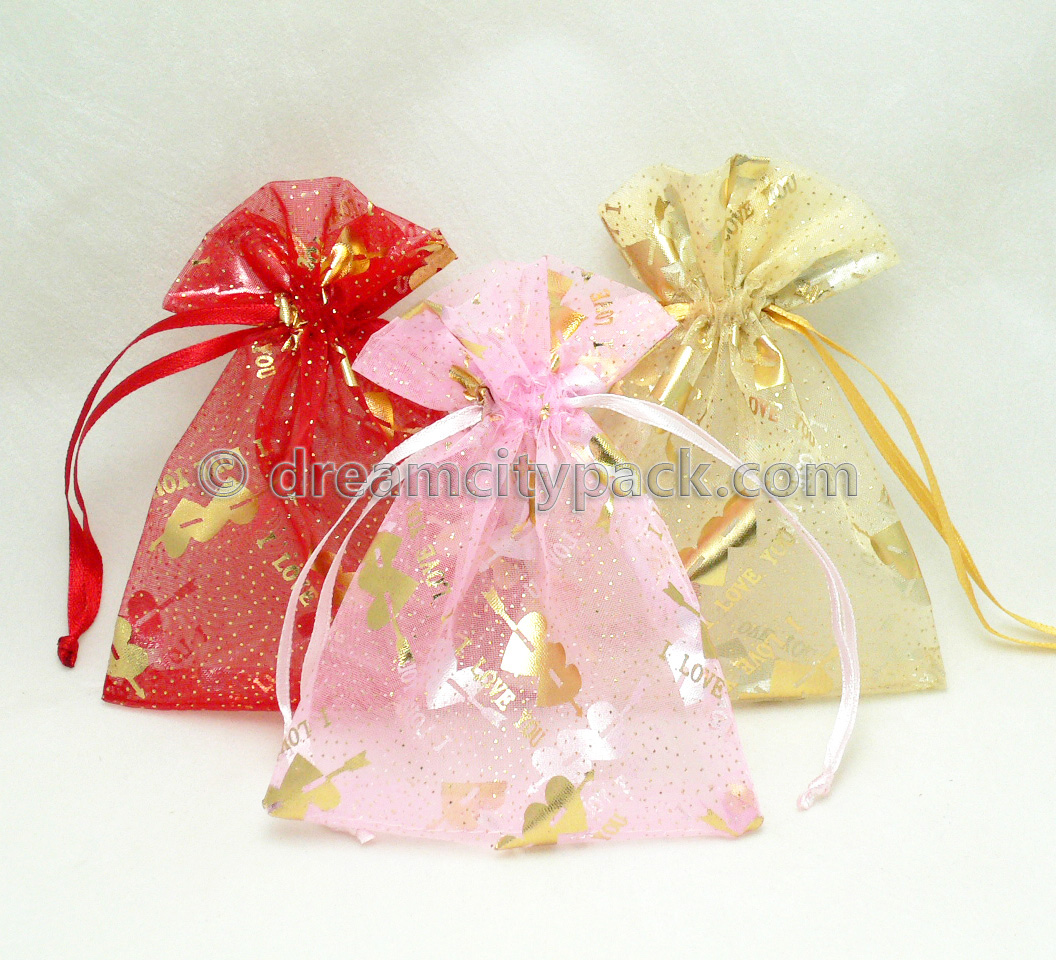 Organza Bags with Hot-stamping Pattern 2