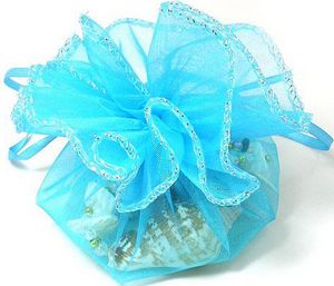 Personalised Organza Circle Wrapper for Wedding Favors