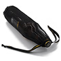 Branded Organza Wine Bottle Bags with Round Bottom and Gold Foil Logo on the Ribbon
