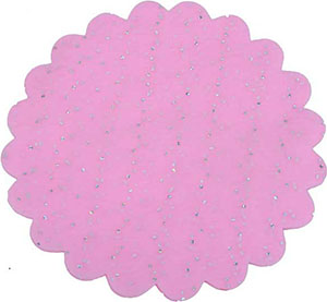 Pink round tulle circle