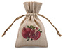 Personalised Linen Drawstring Favor Bags Gift Pouches with Multicolored Logo