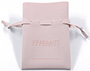 Bolsa de joyería personalizada con cordón bolsa de cuero microfibra con logotipo grabado
