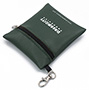 Reißverschlusstasche aus weichem Leder für Kosmetika, Geldbörse mit Schlüsselbund Haken