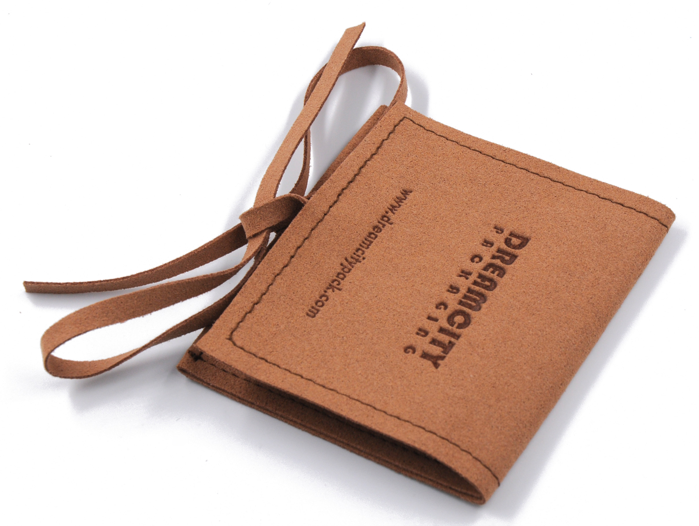 50pcs Brown or Khaki Personalized Jewelry Packaging Pouch Custom