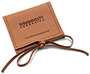 Personalized Jewelry Pouch Suede Leather Envelope Bag with Ribbon and Debossed Logo