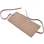 Personalized Jewelry Pouch Suede Leather Envelope Bag with Ribbon and Debossed Logo