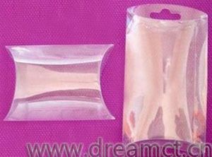 Caixa almofada de plástico transparente