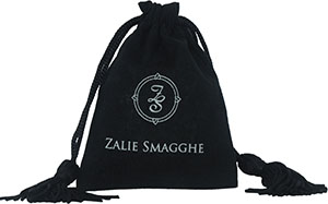 Sacs à cordon pour bijoux et cadeaux en coton avec pompons et logo imprimé personnalisé