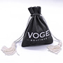 Printed Suede Drawstring Bags Boutique Accessory Pouches with Tassels