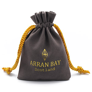 Bolsas de terciopelo impresas personalizadas con cordón para joyas y regalos
