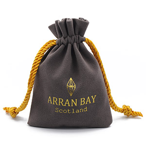 Printed Velvet Drawstring Bags with Custom Logo