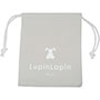 Printed Velvet Drawstring Bags with Custom Logo, Silver. Size: 8cm x 10cm.