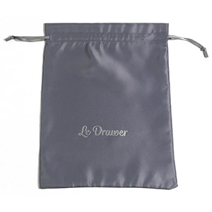 Reusable Large Clothes Satin Dust Bag Jumbo Size with Silver Foil Logo