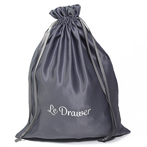 Reusable Large Clothes Satin Dust Bag Jumbo Size with Silver Foil Logo