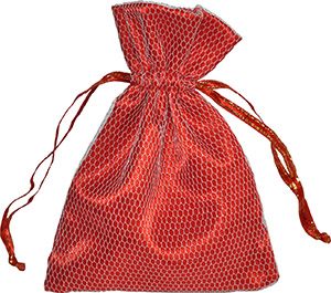 Satin Lined Mesh Drawstring Bag