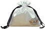 Printed Satin Hair Extensions Bag with Custom Printed Ribbon