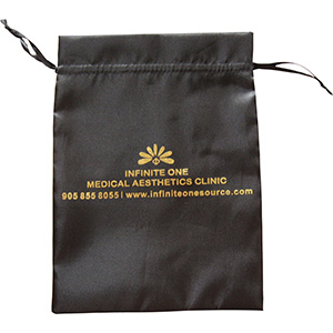 Extra Large Satin Hair Bags with Custom Hot-stamped Foil Logo