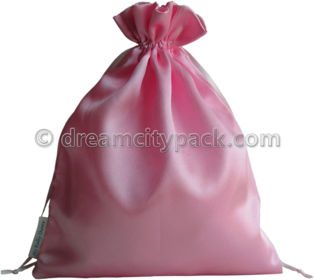Satin Hair Bags for Bundles and Wigs with Branded Label