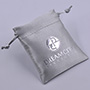 Dustproof Satin Shoe Bag Wig Packaging Bag with Silver Foil Logo