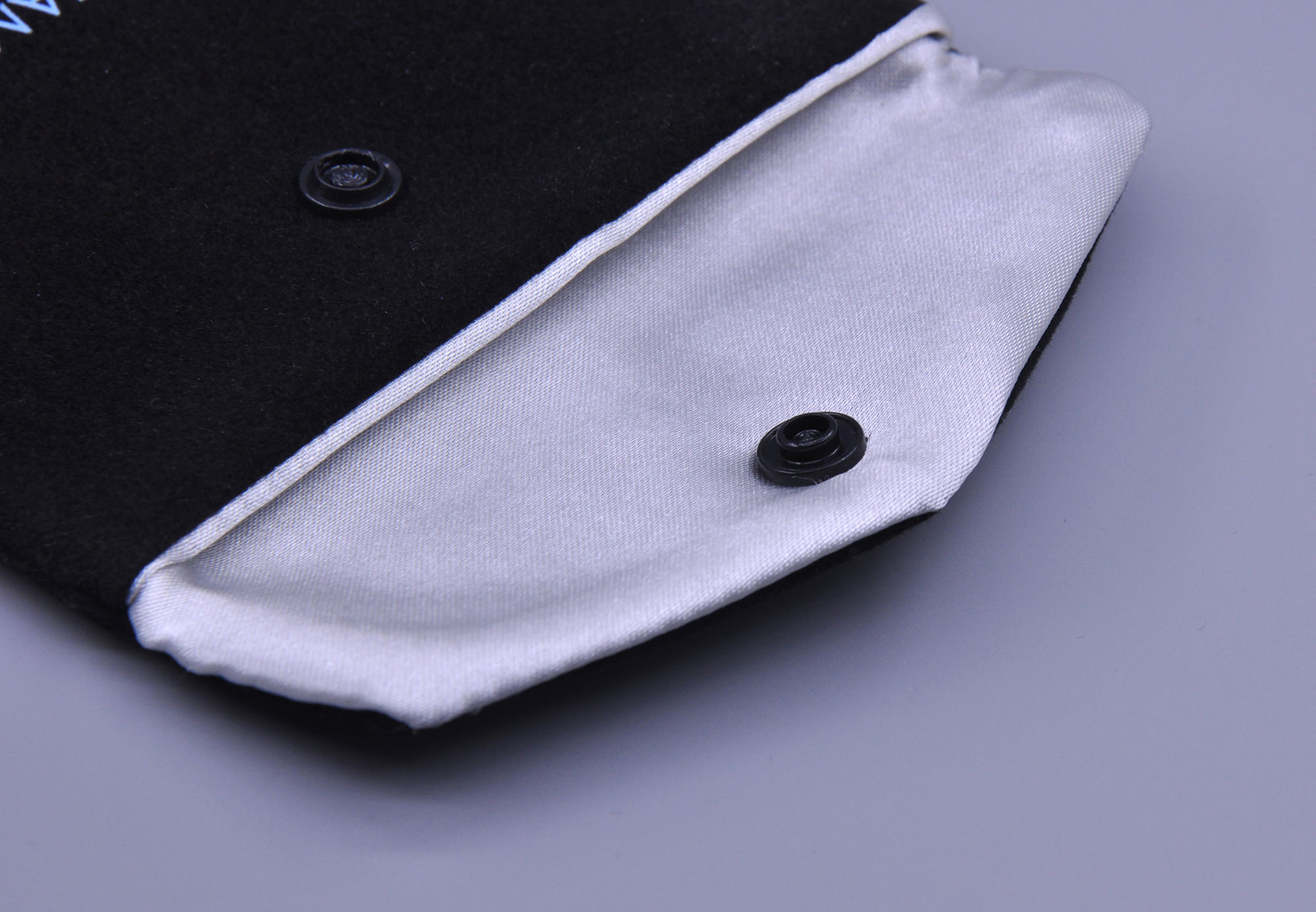 Personalized Jewelry Pouch Velvet Envelope with Satin Lining and Press Stud