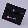 Personalized Jewelry Pouch Velvet Envelope with Satin Lining and Press Stud