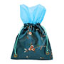 Silk Brocade Pouch with Organza Top Wholesale